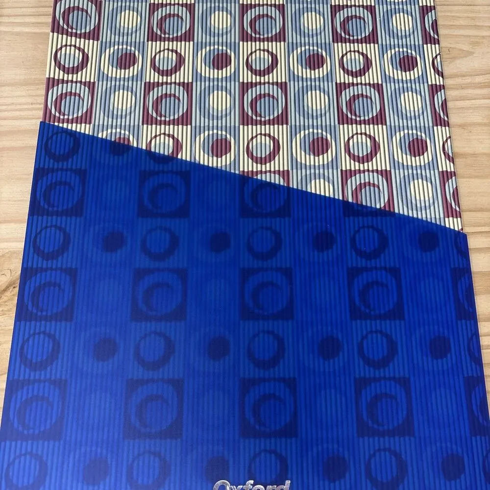 Y2K 2001 Oxford Just Flip It Folder Blue & Pink Retro School Supplies NOS Lot 2